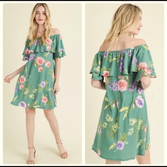 NEW Casual Floral Dress MADE IN USA - Picture 1 of 13